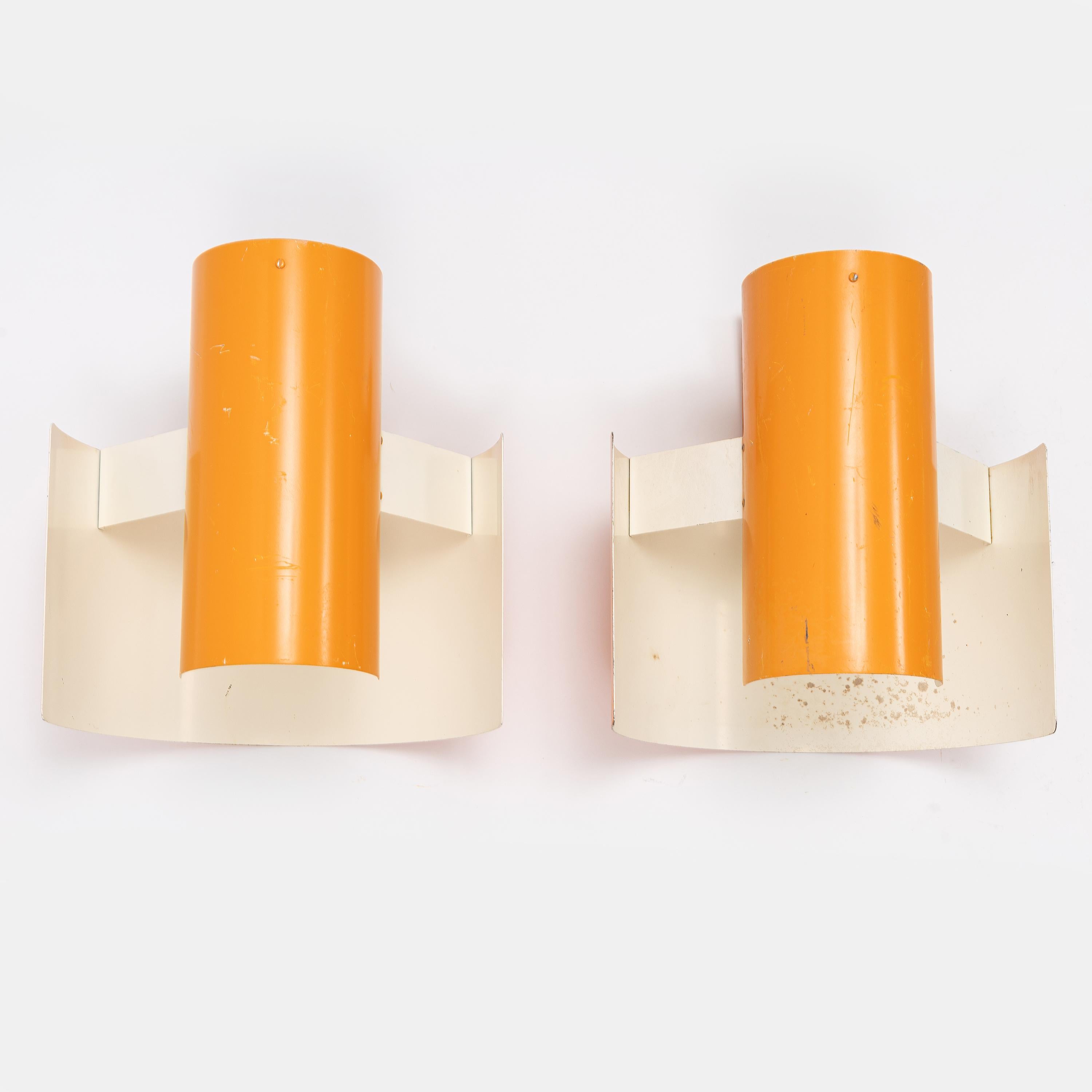 Aplique de pared grande de Bruno Herbst un par Fabricado en Suecia, 1970 Escandinavo moderno en venta