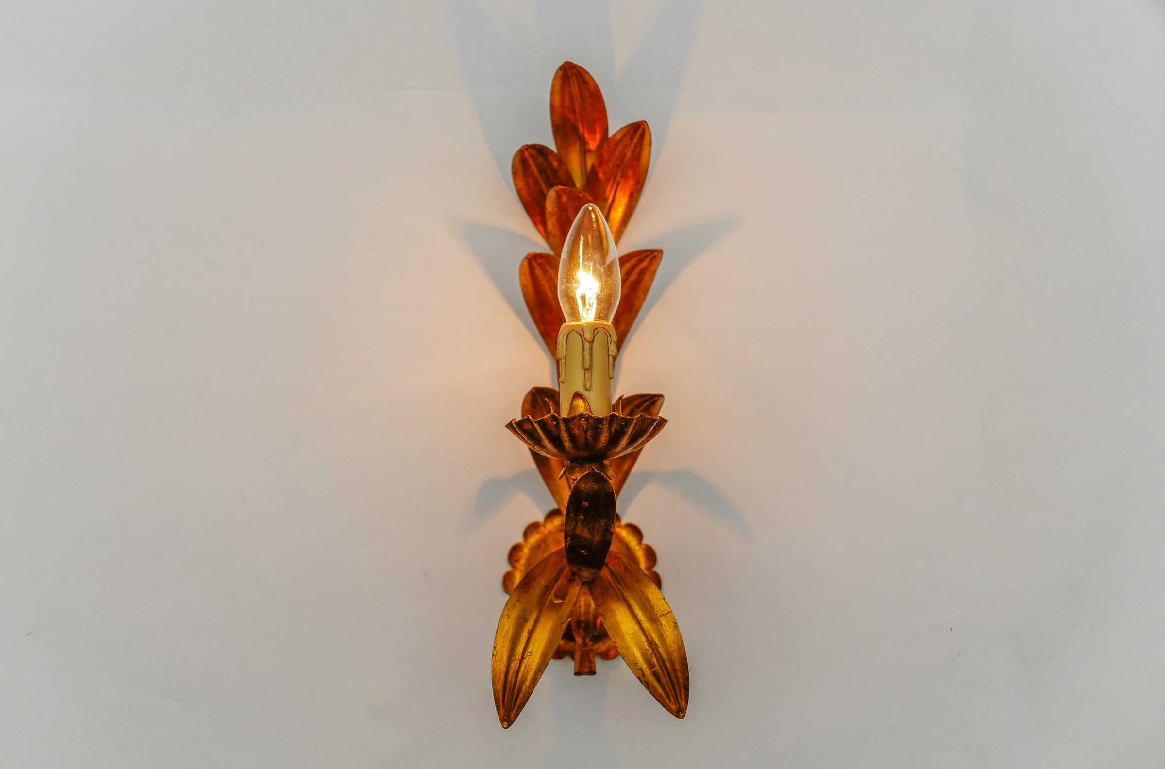 Hollywood Regency Large Wall Light by Hans Kögl, Germany 1970s For Sale