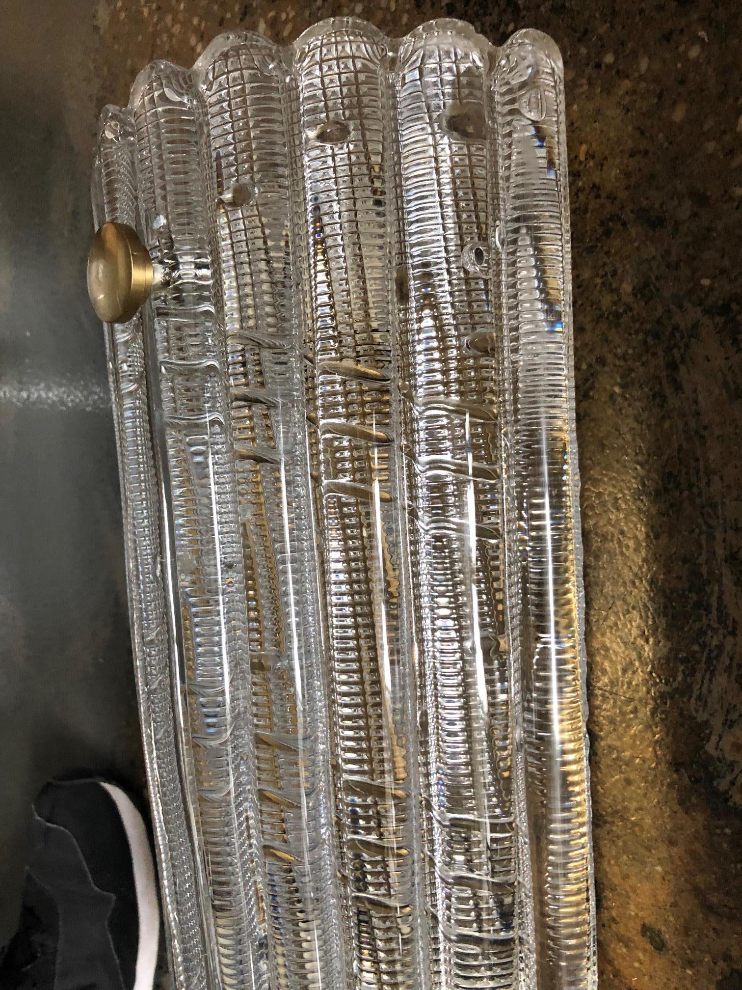 Large Wall Light by Orrefors In Fair Condition For Sale In Long Island City, NY