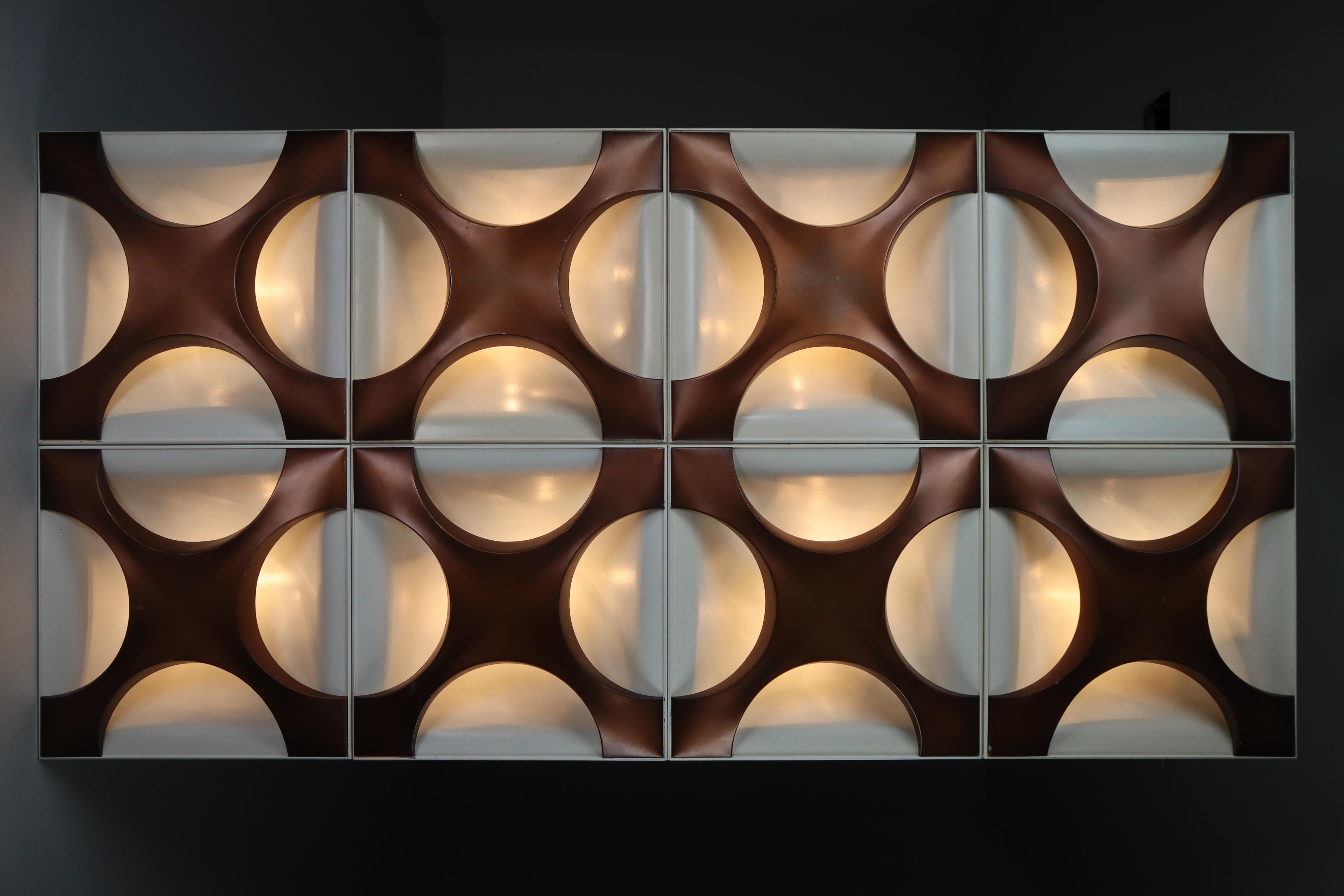 Large Wall Light Sculptures by Dieter Witte and Rolf Krüger for Staff Leuchten In Good Condition In Almelo, NL