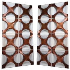 Large Wall Light Sculptures by Dieter Witte and Rolf Krüger for Staff Leuchten