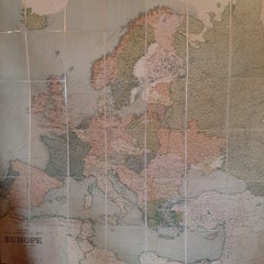 Large Wall Map of Europe by George Philip & Son, circa 1920