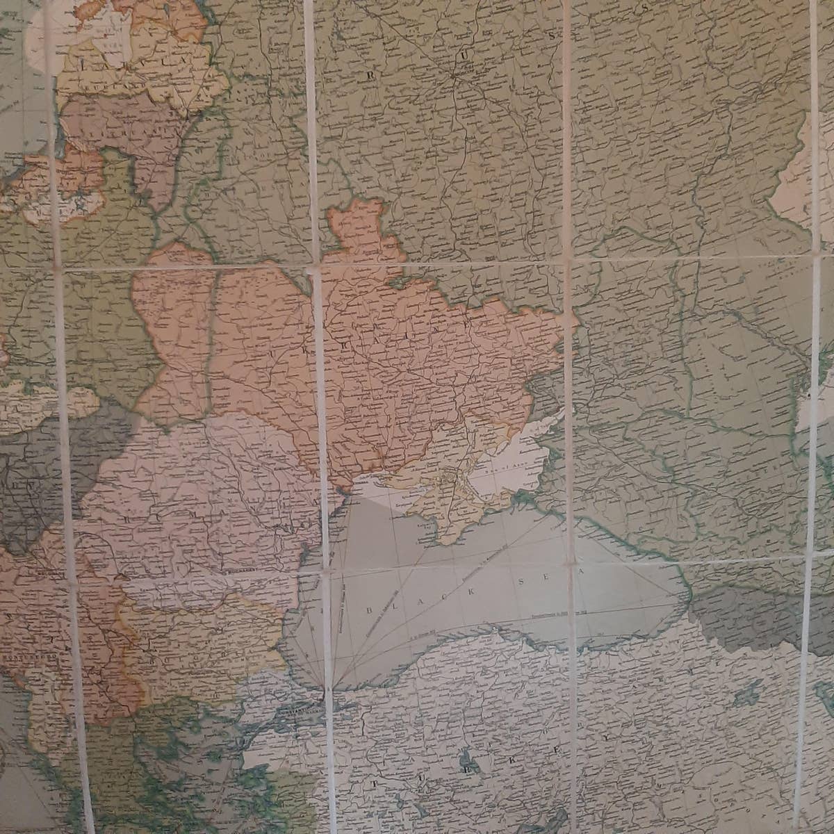 Large Wall Map of Europe by George Philip & Son, circa 1920
