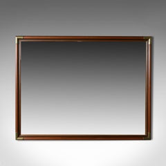 Large Wall Mirror, 20th Century, Beveled Mirror Plate, Portrait, Landscape
