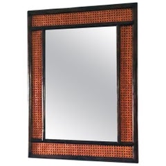 Large Wall Mirror Bamboo and Rattan