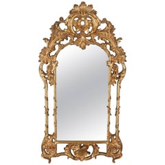 Vintage Large, Wall Mirror, Victorian Taste, Late 20th Century