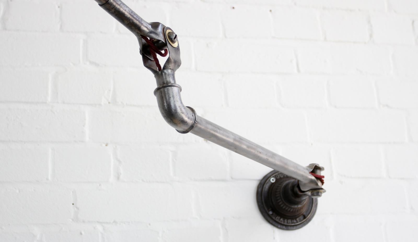 Large Wall-Mounted Industrial Task Lamp by Dugdills, circa 1920s 1