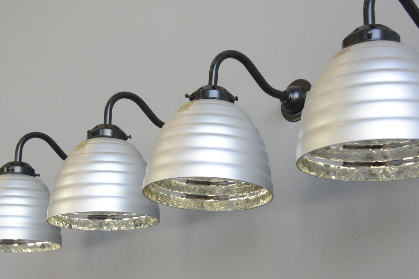 Mid-20th Century Large Wall Mounted Mercury Glass Lights by Gepe, circa 1930s