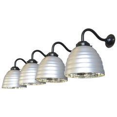 Large Wall Mounted Mercury Glass Lights by Gepe, circa 1930s