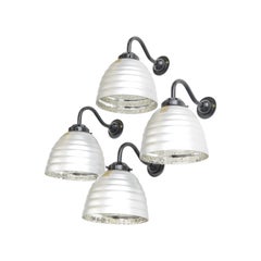 Large Wall Mounted Mercury Glass Lights by Gep, circa 1930s