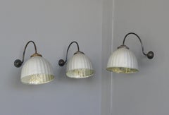 Large Wall Mounted Mercury Lights, circa 1920s