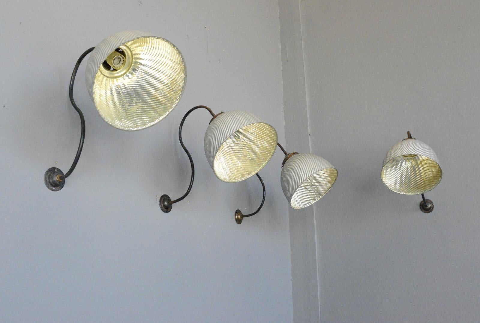 Early 20th Century Large Wall-Mounted Mercury Lights, circa 1920s