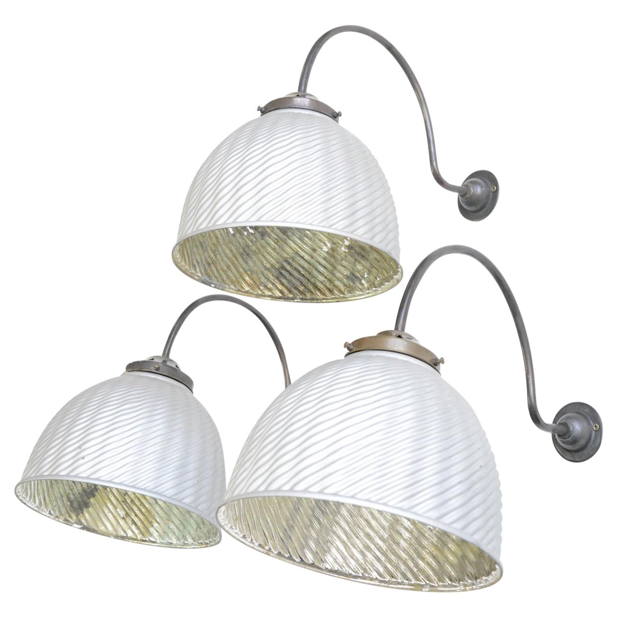 Large Wall Mounted Mercury Lights, circa 1920s