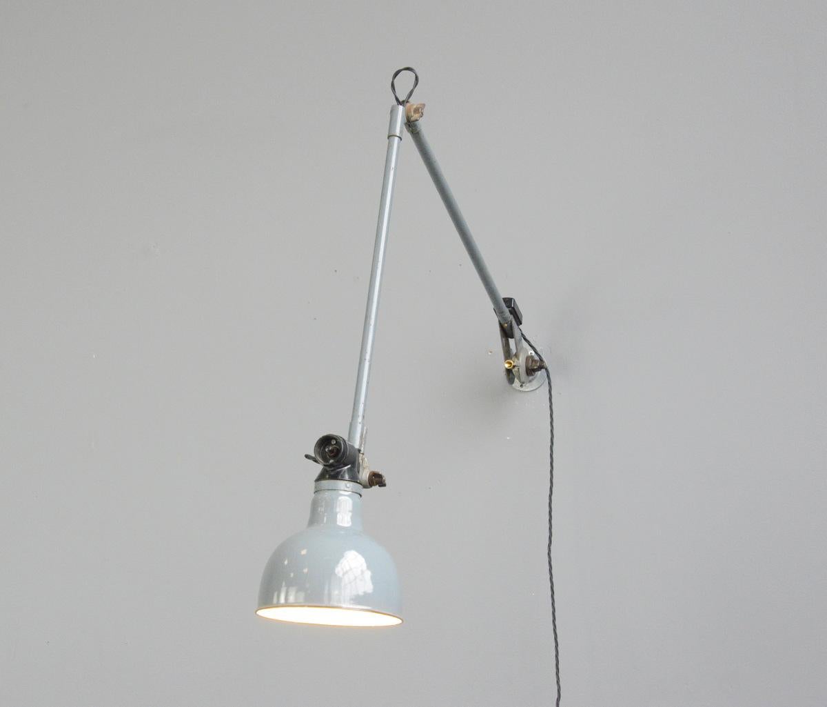 Large Wall-Mounted Task Lamp by Rademacher, circa 1930s 1