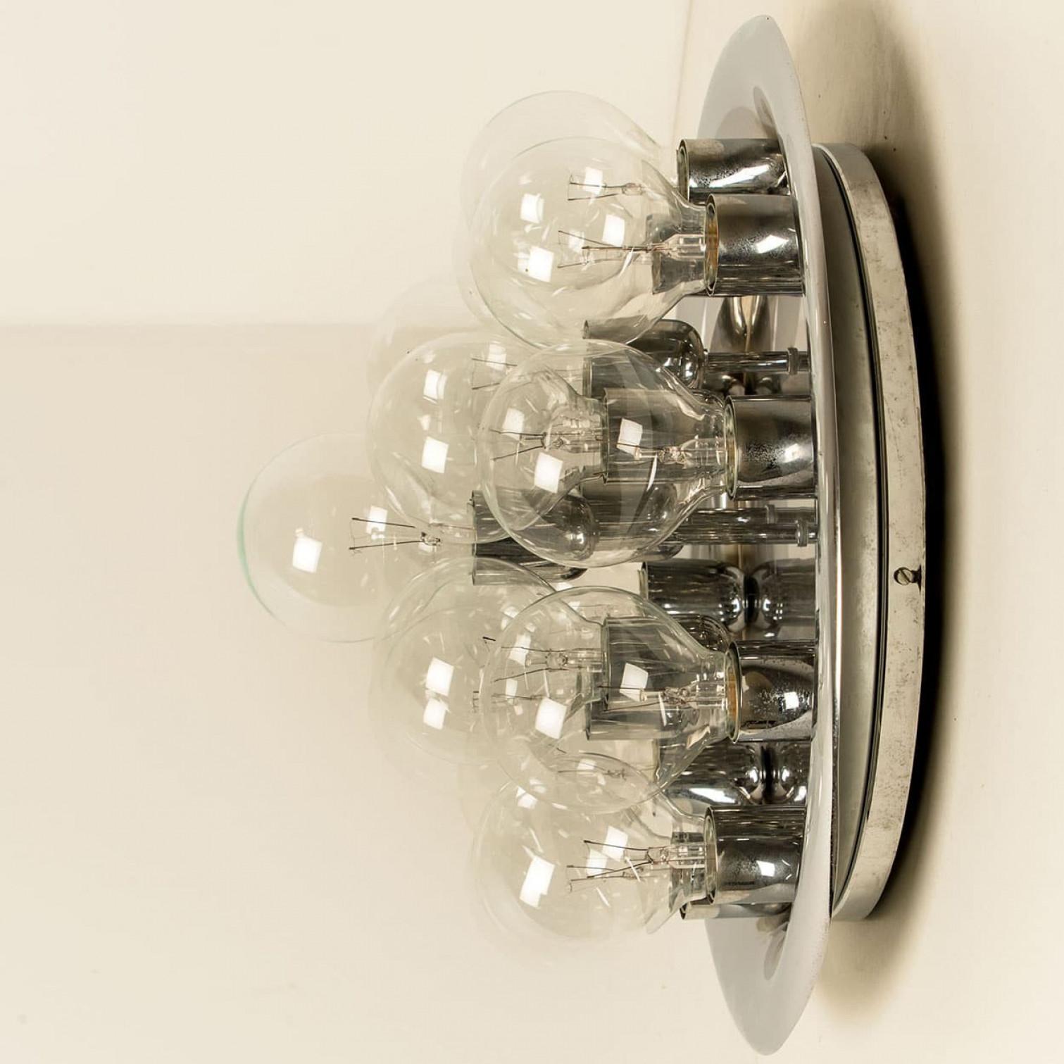 Gran Lámpara de Pared o Techo de estilo Bastón, años 70 en venta 4