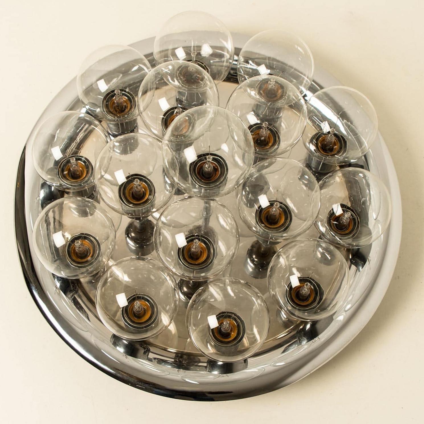 Gran Lámpara de Pared o Techo de estilo Bastón, años 70 en venta 5