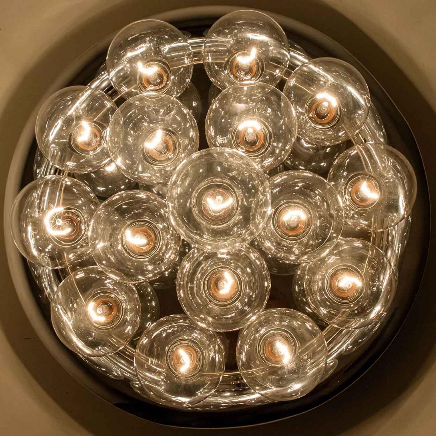 Gran Lámpara de Pared o Techo de estilo Bastón, años 70 en venta 9