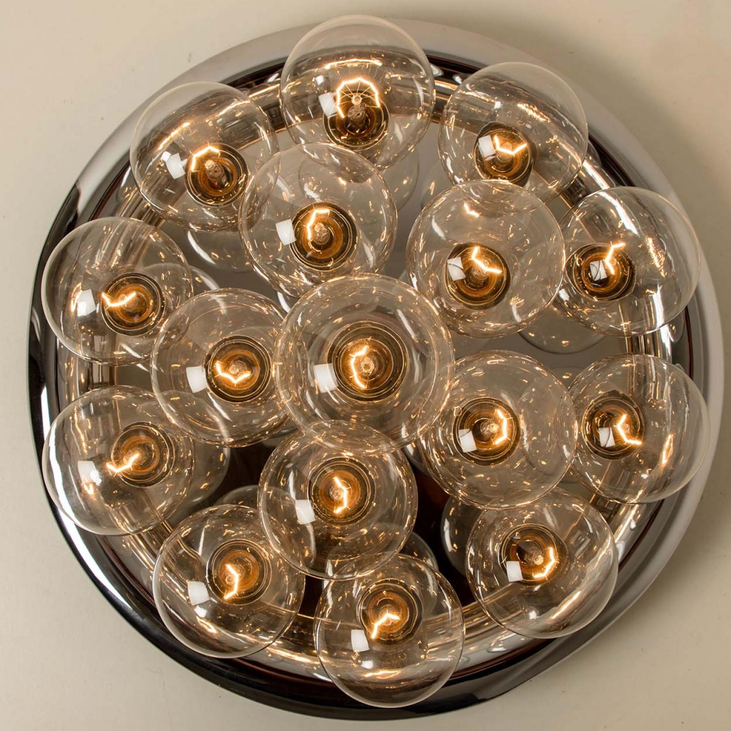 Gran Lámpara de Pared o Techo de estilo Bastón, años 70 finales del siglo XX en venta