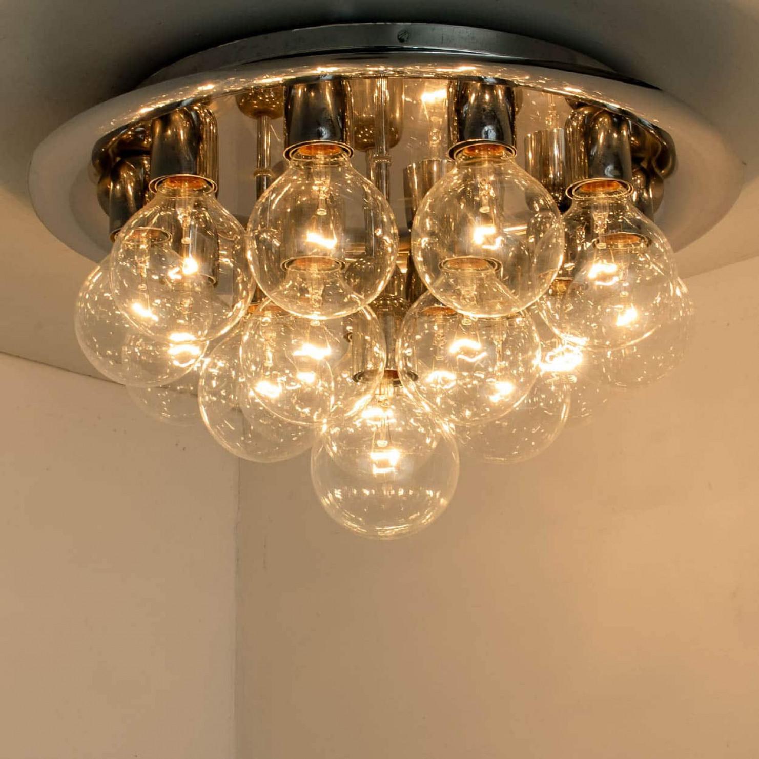 Gran Lámpara de Pared o Techo de estilo Bastón, años 70 en venta 1