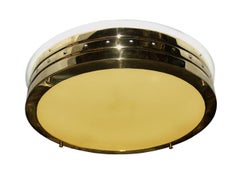 Large Wall or Ceiling Lamp, Viennese Jugendstil Re-Edition
