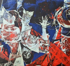 Gran pintura mural "Los caminos del Octubre Rojo" Revolución de Octubre, Kandt, RDA