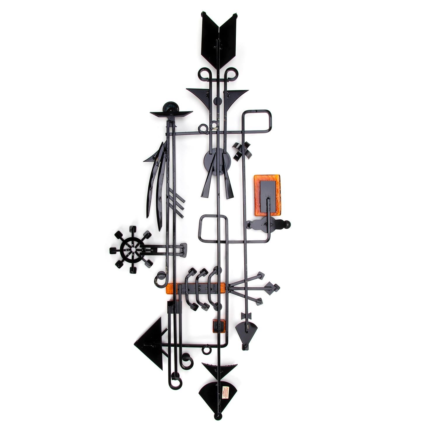 Welded Large Wall Relief by Dantoft Kunstsmedie 1960s, Danish Modern Wall Sculpture