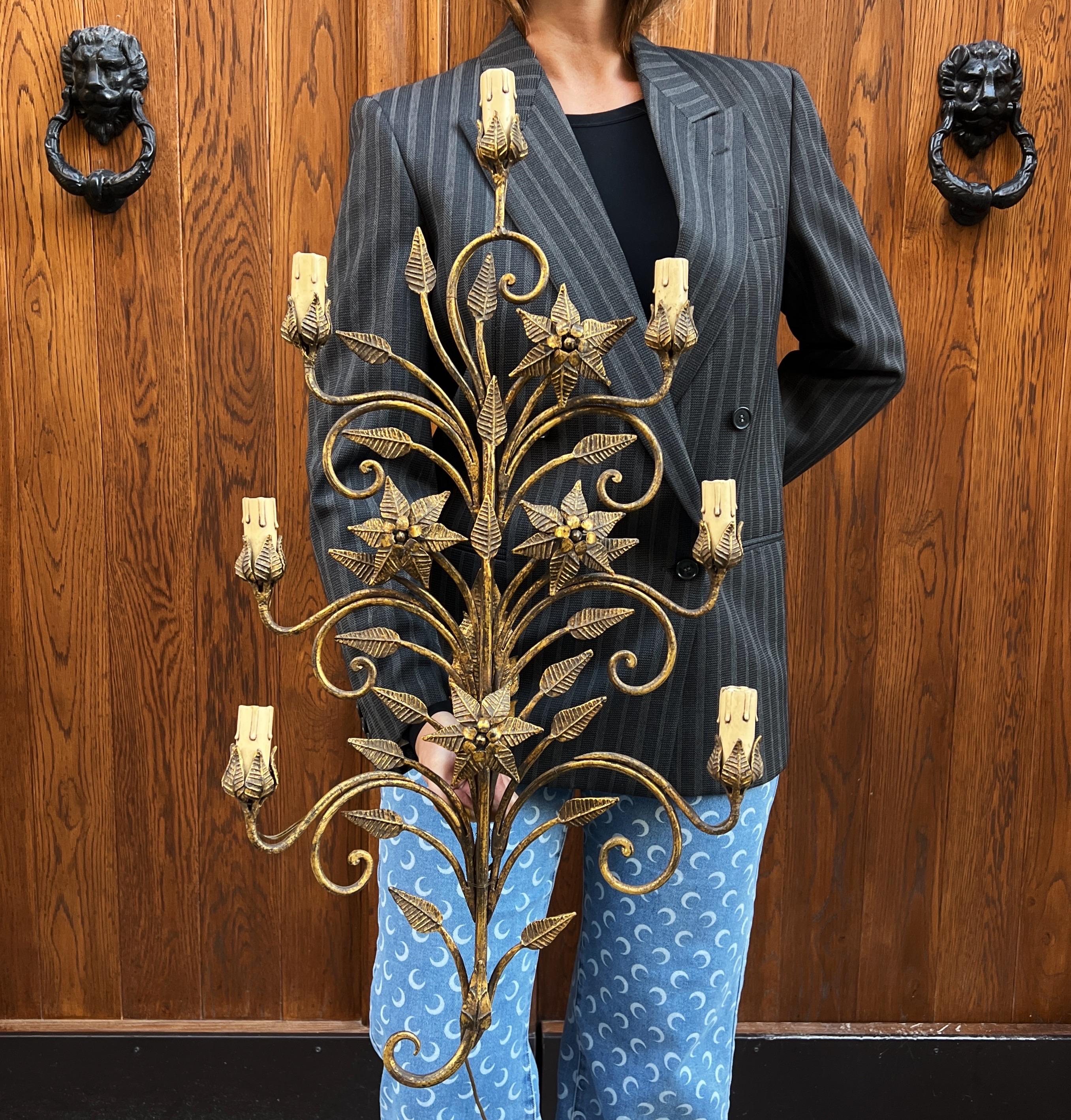 Large wall sconce attributed to Pier Luigi Colli Italy 1950 For Sale 5