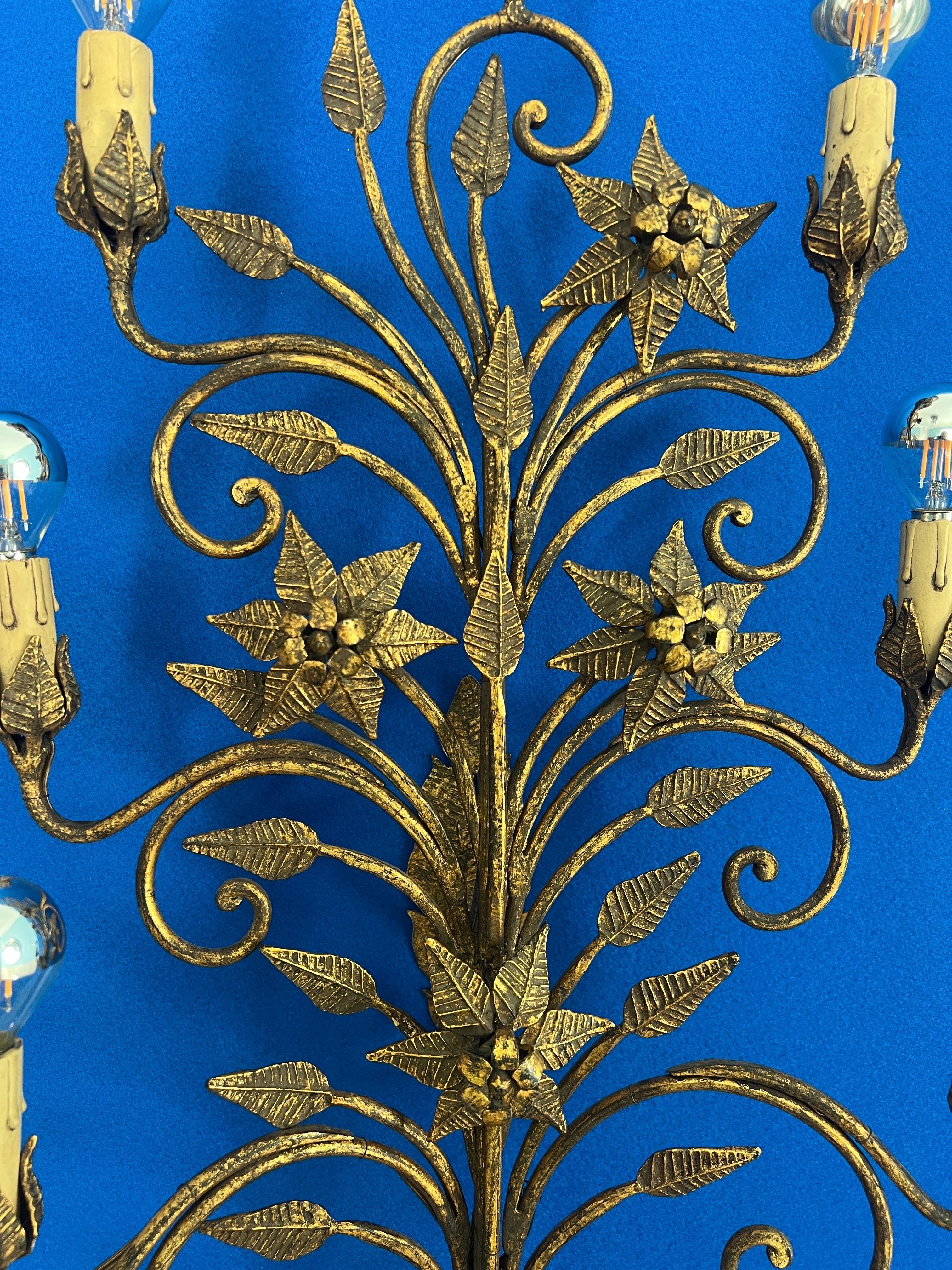 20th Century Large wall sconce attributed to Pier Luigi Colli Italy 1950 For Sale