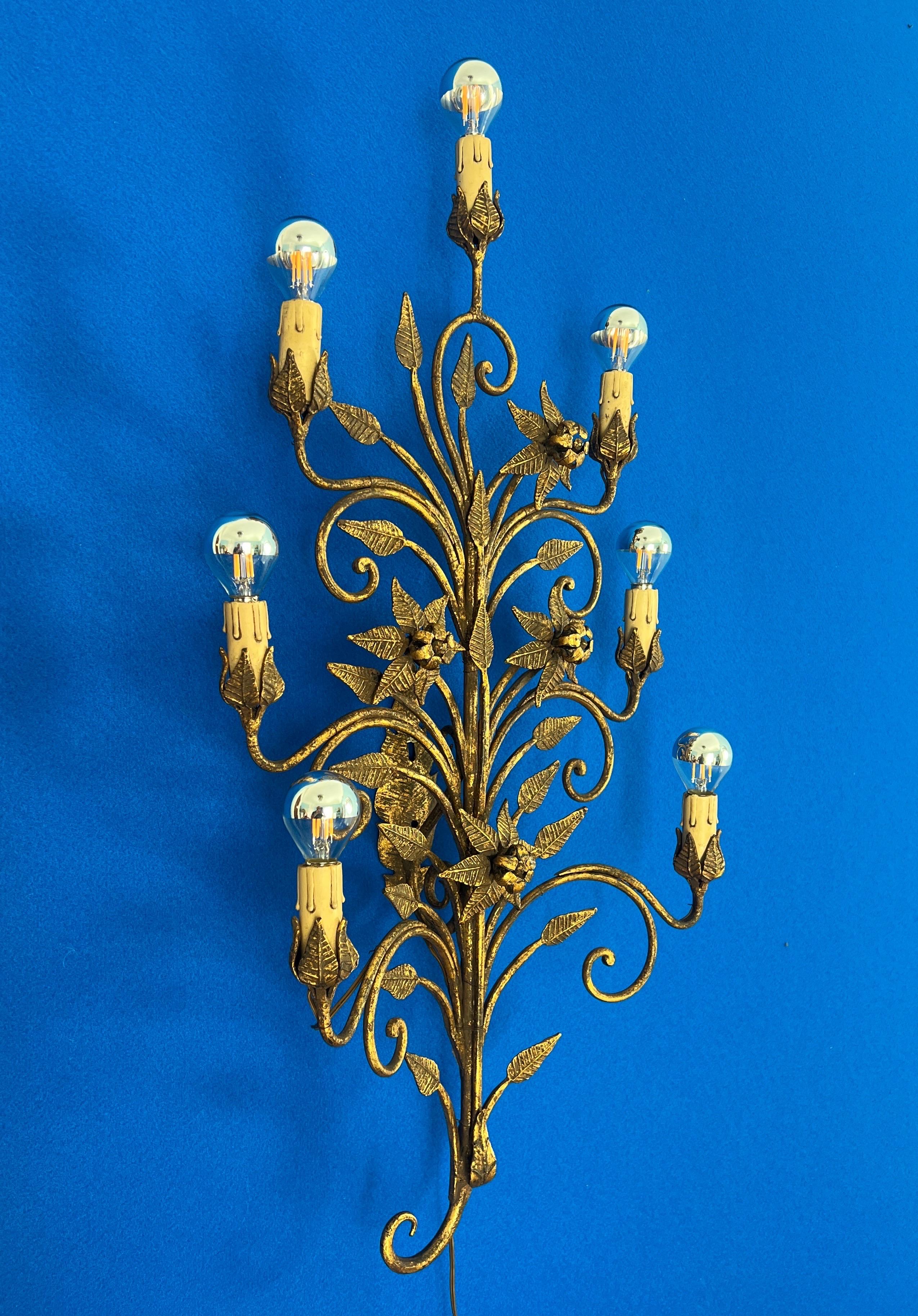 Large wall sconce attributed to Pier Luigi Colli Italy 1950 For Sale 2