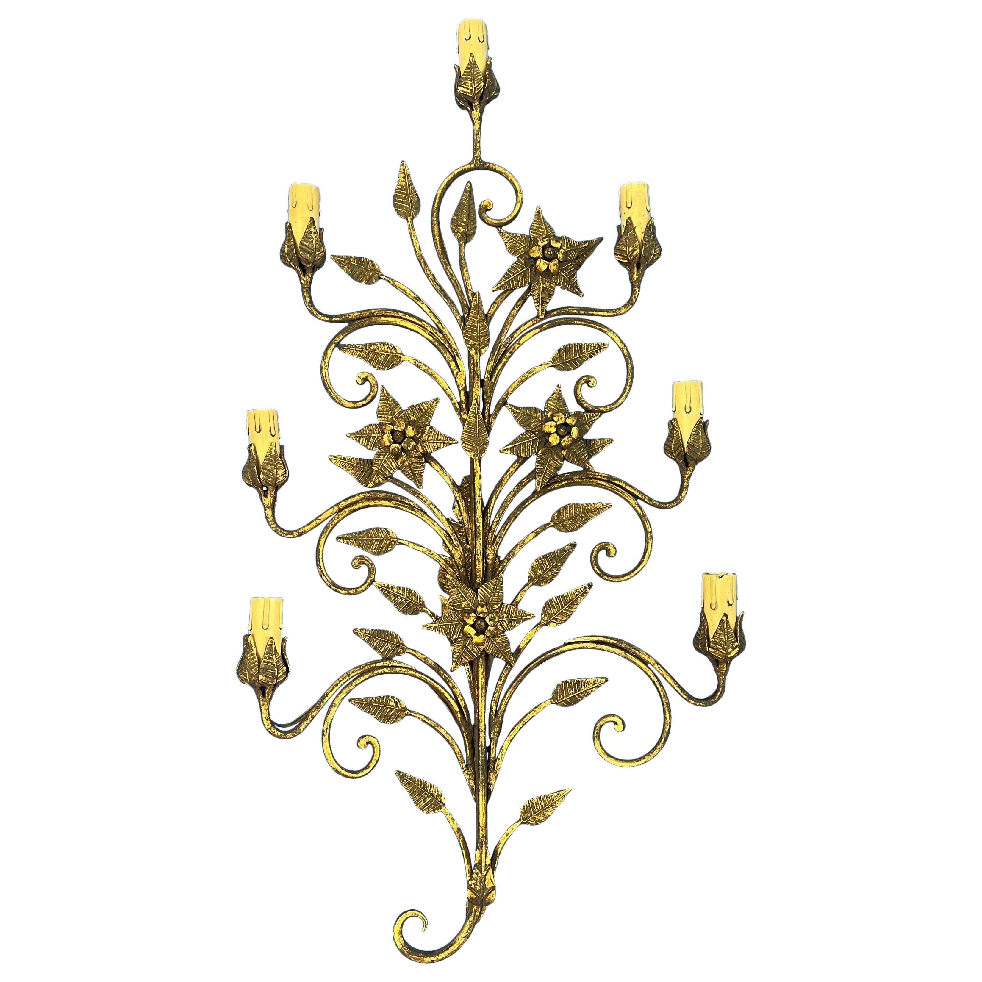 Grande applique murale attribuée à Pier Luigi Colli Italie 1950