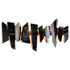 Grande applique murale de Mario Torregiani "Attribué", années 1980