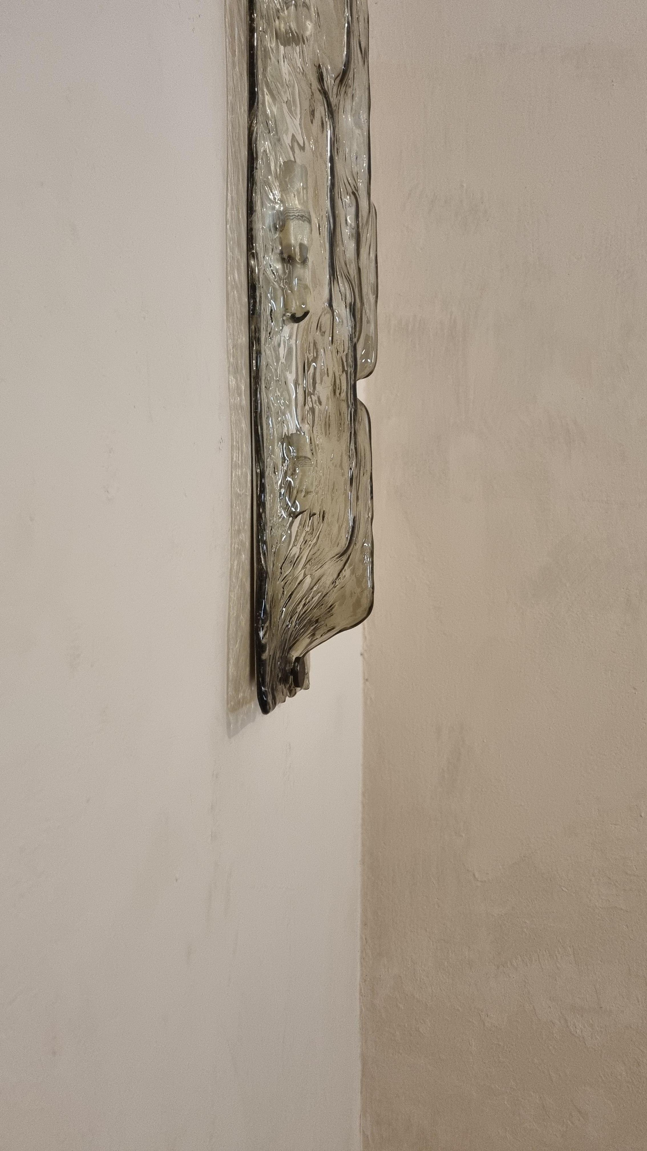 Large wall sconce designed by Toni Zuccheri for Venini 1960 For Sale 3