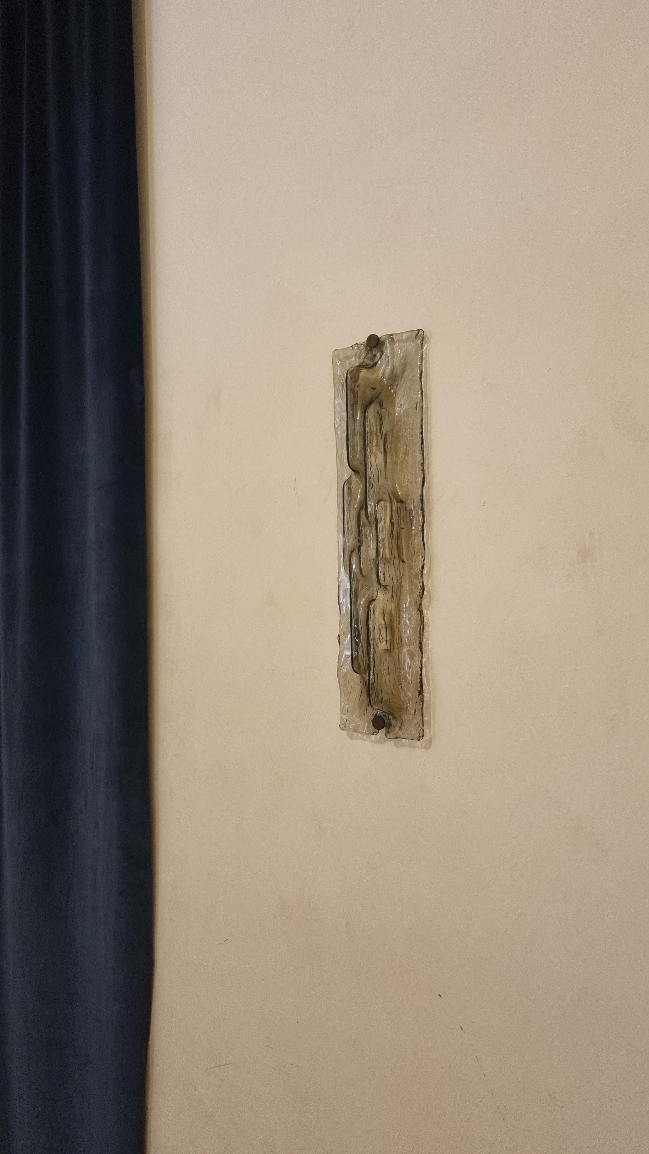 Mid-Century Modern Large wall sconce designed by Toni Zuccheri for Venini 1960 For Sale