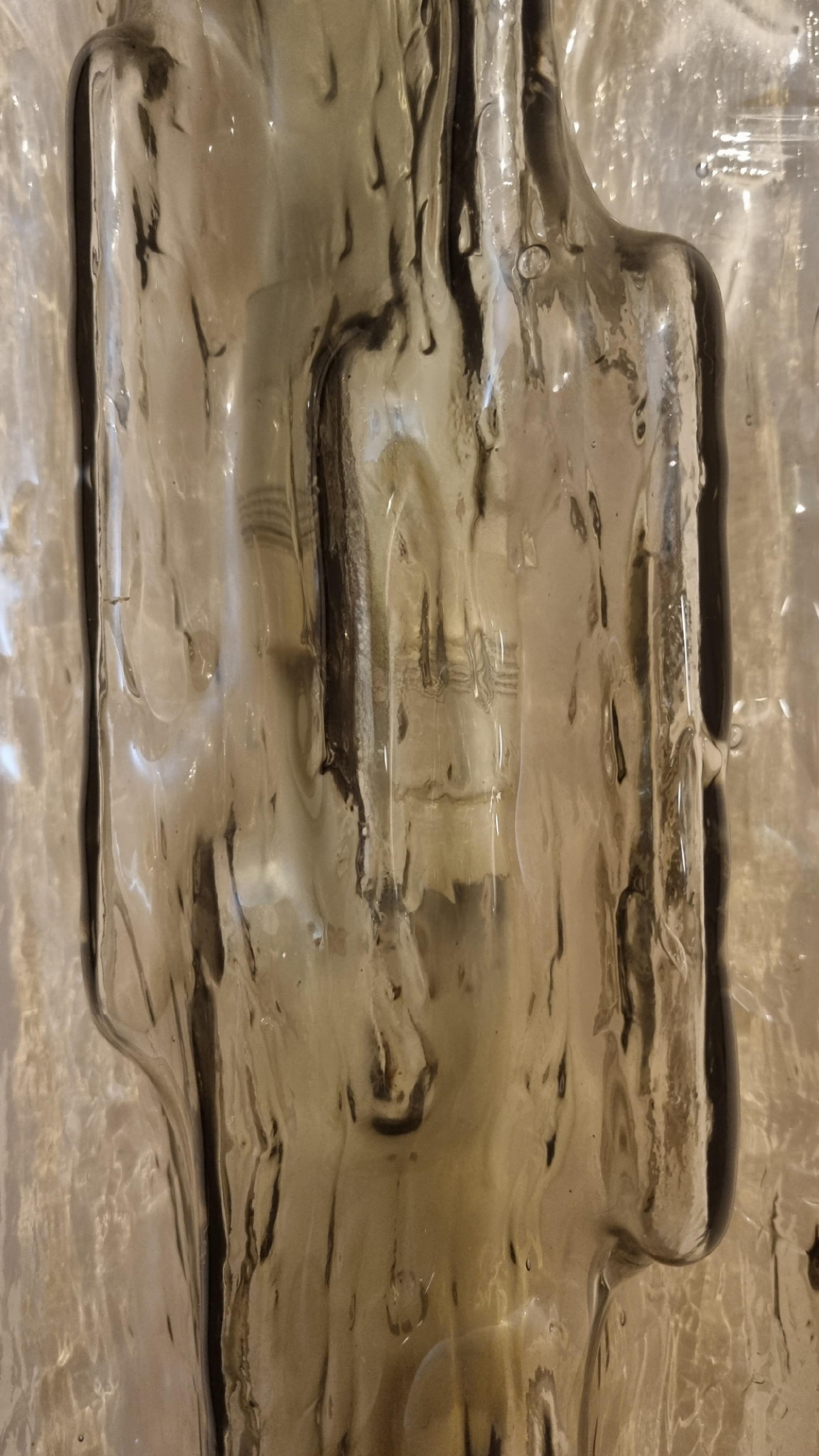 Large wall sconce designed by Toni Zuccheri for Venini 1960 In Good Condition For Sale In Arezzo, Italy
