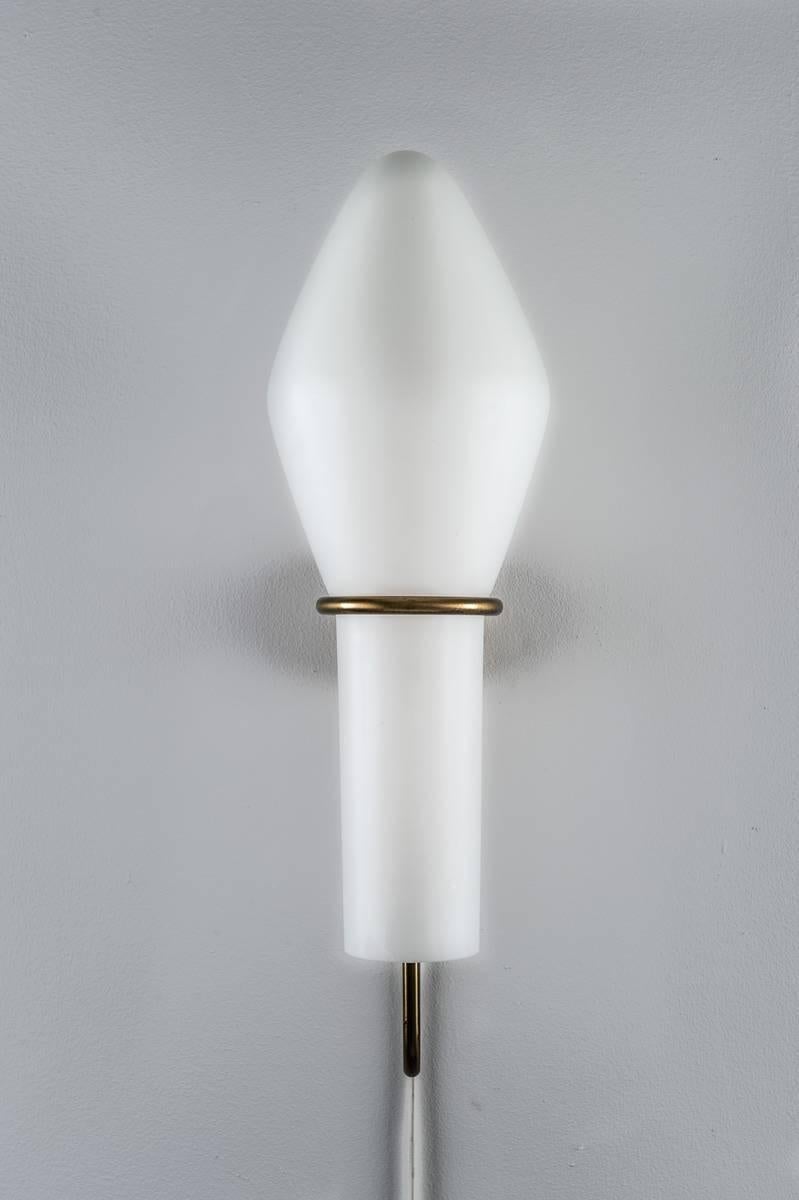 glass wall sconce