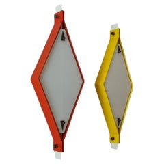 Large wall sconces attributed by Stilnovo 1970s