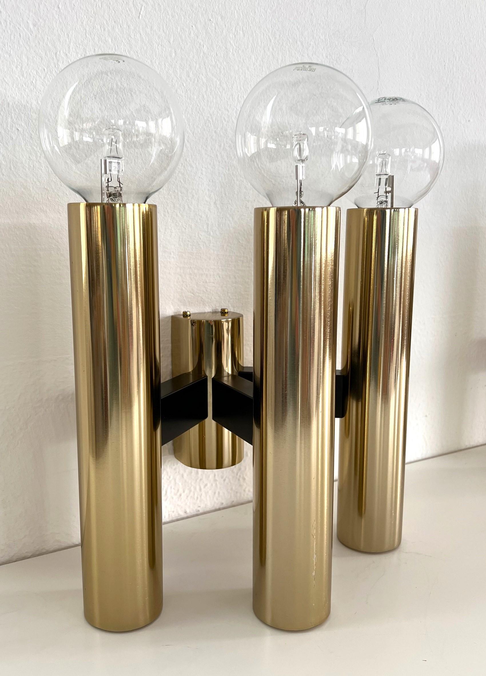 Jo Hammerborg para Fog & Mørup Apliques de gran tamaño, 1960 en Bueno estado para la venta en Morazzone, Varese