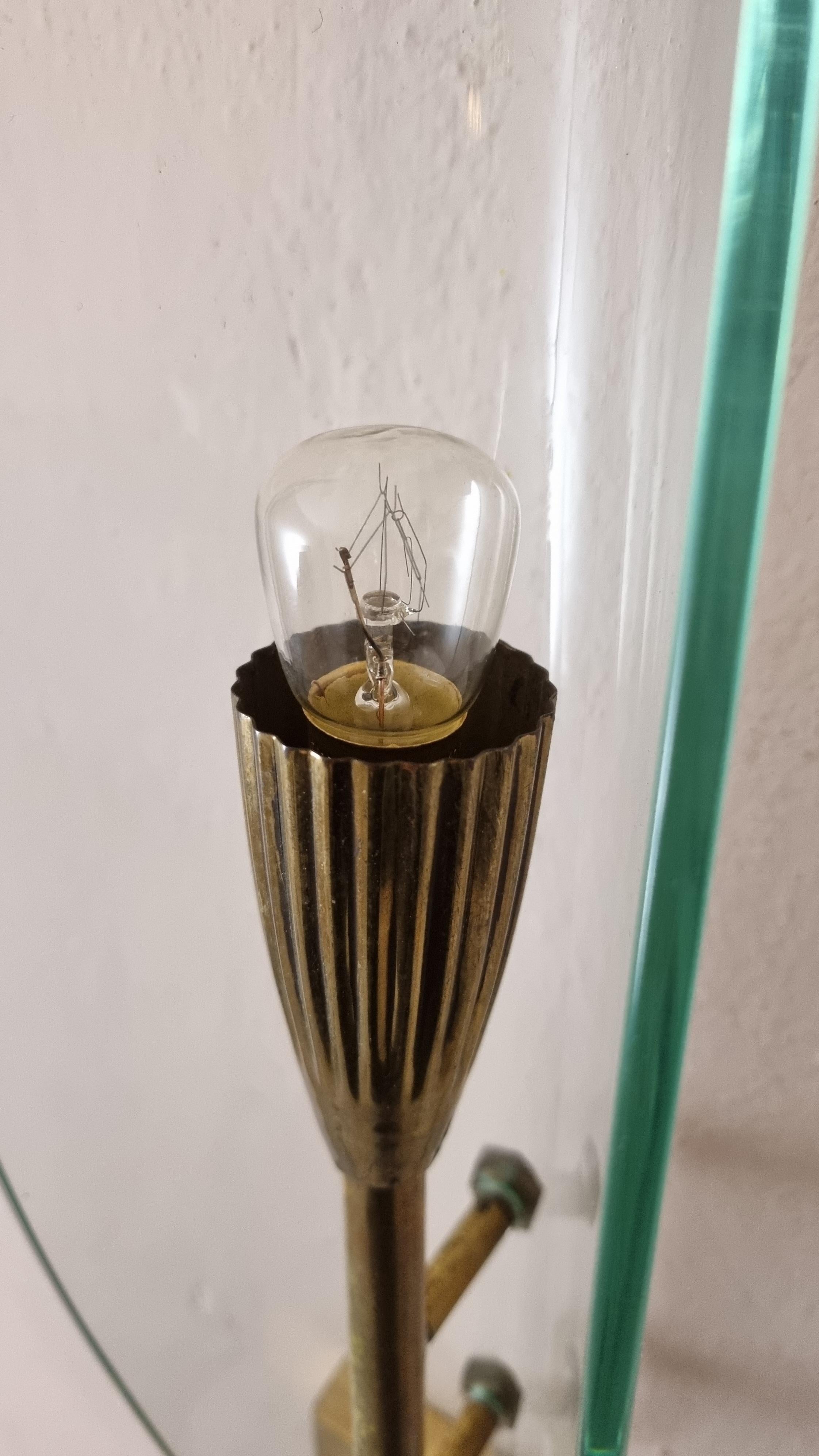 Large wall sconces designed and produced by Cristal Art, 1950 in vendita 5