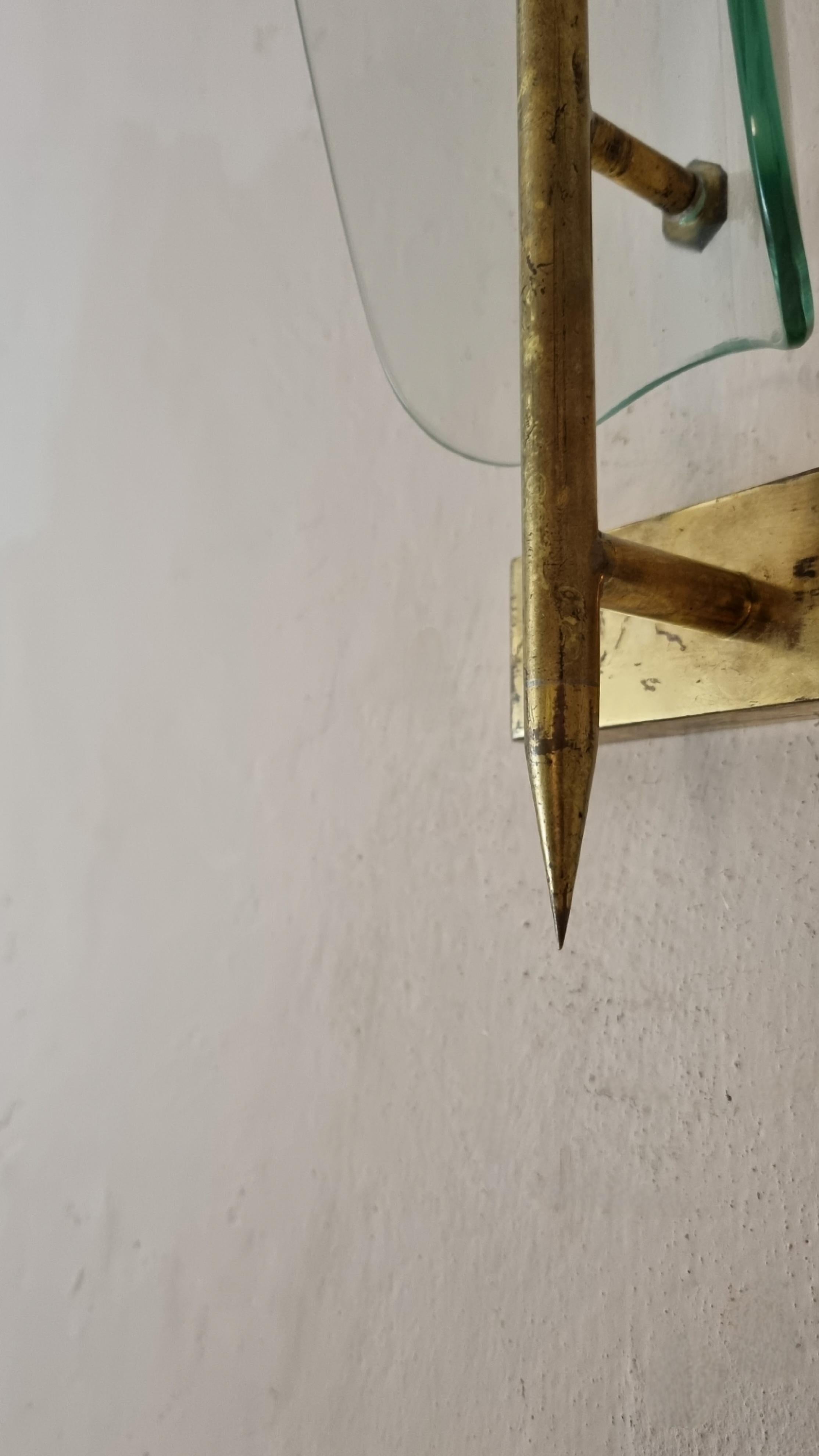 Large wall sconces designed and produced by Cristal Art, 1950 in vendita 8