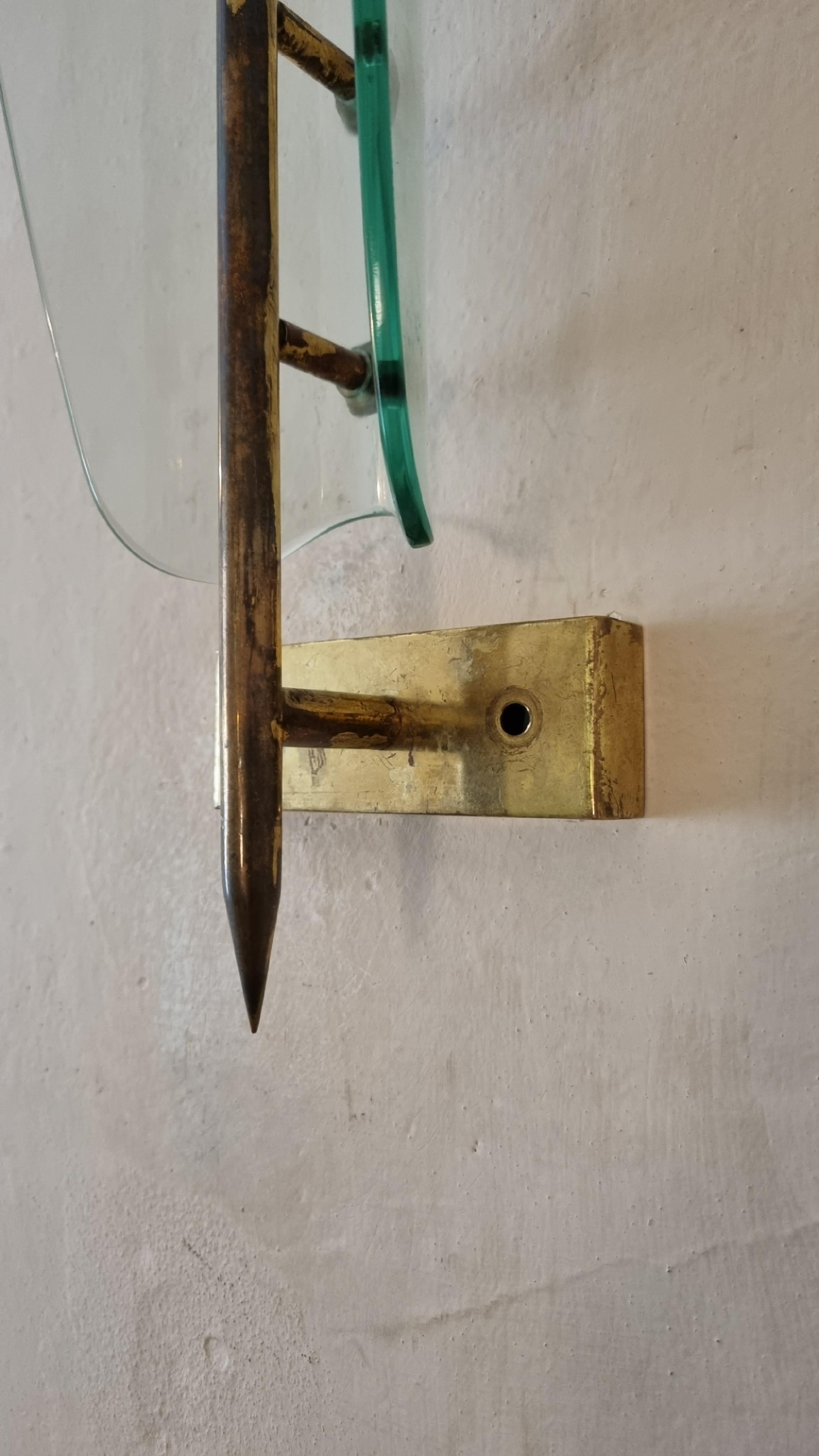 Large wall sconces designed and produced by Cristal Art, 1950 in vendita 2