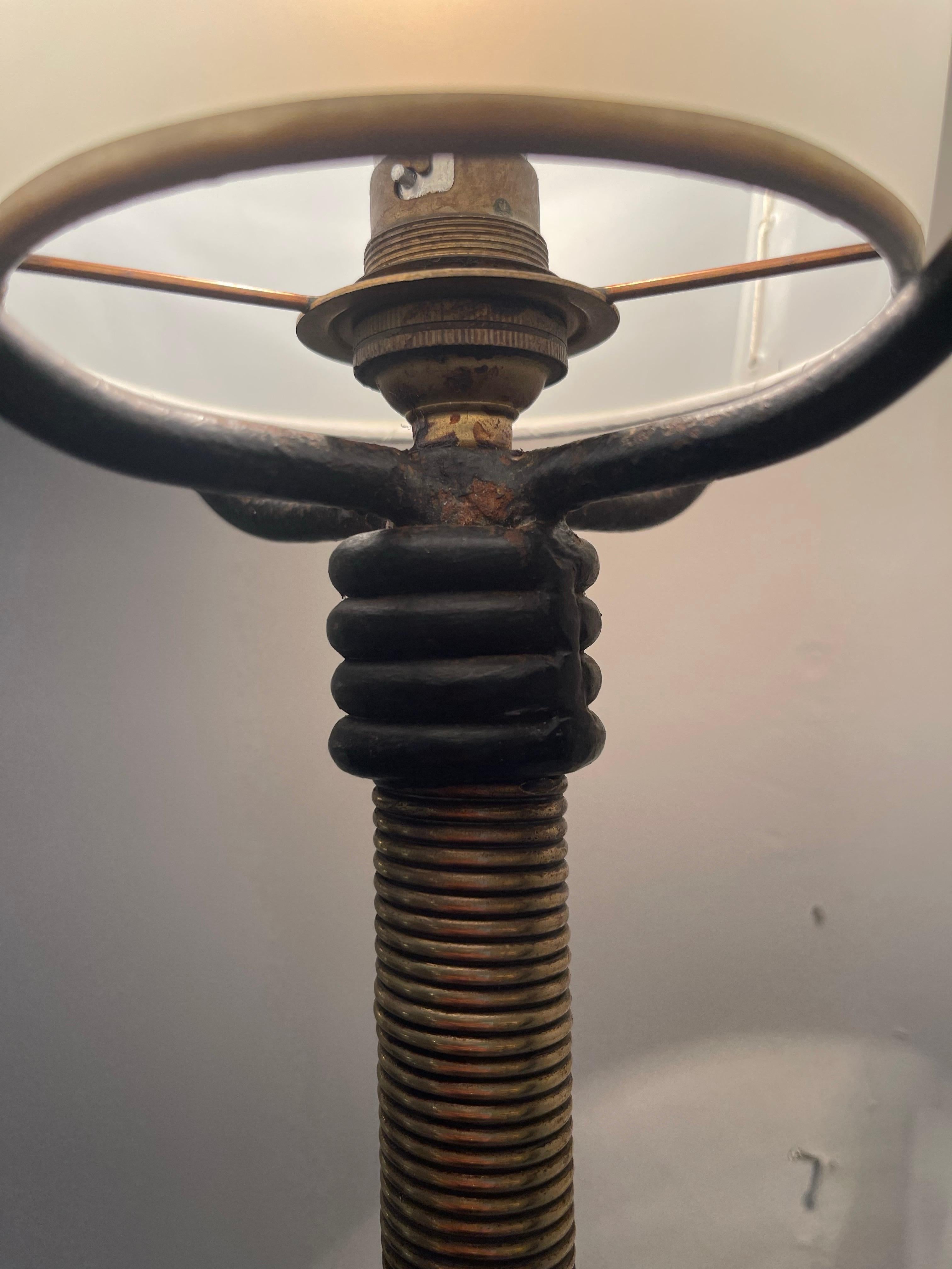 Grandi appliques Torchères di Jacques Adnet, circa 1950. in vendita 3