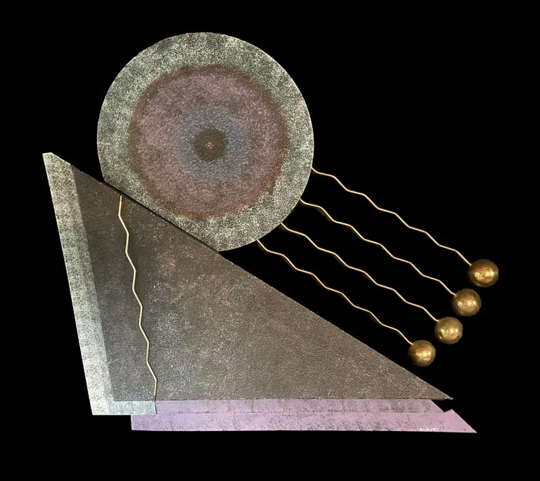 Large Wall Sculpture by Curtis Jere Signed and Dated For Sale at