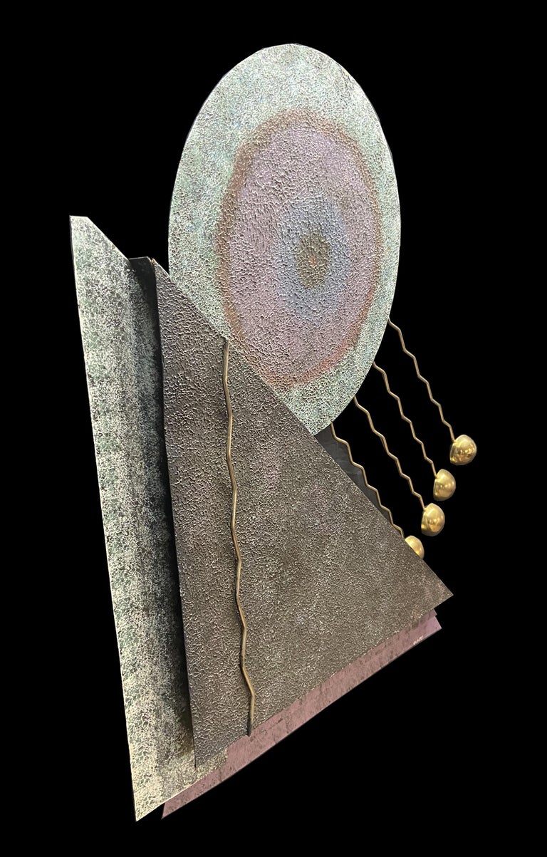 Large Wall Sculpture by Curtis Jere Signed and Dated For Sale at