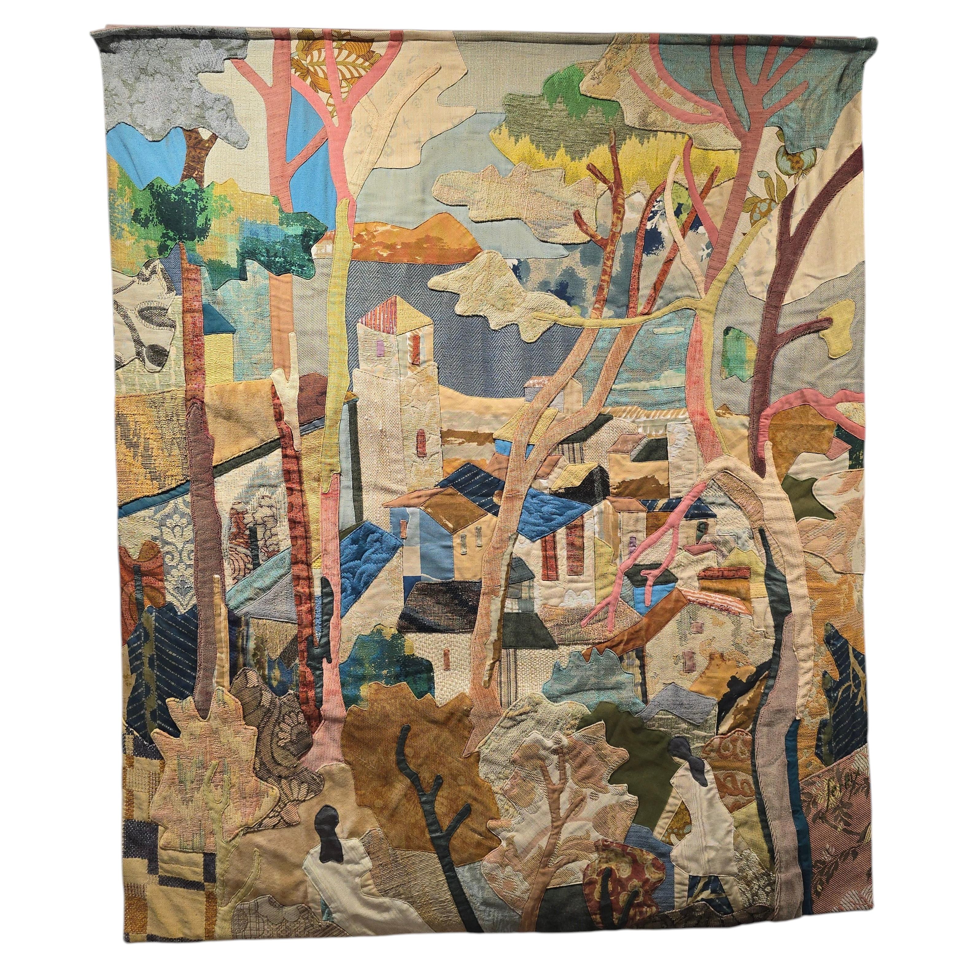 Large Wall Tapestry by Antonio Sereix Codina, Signed