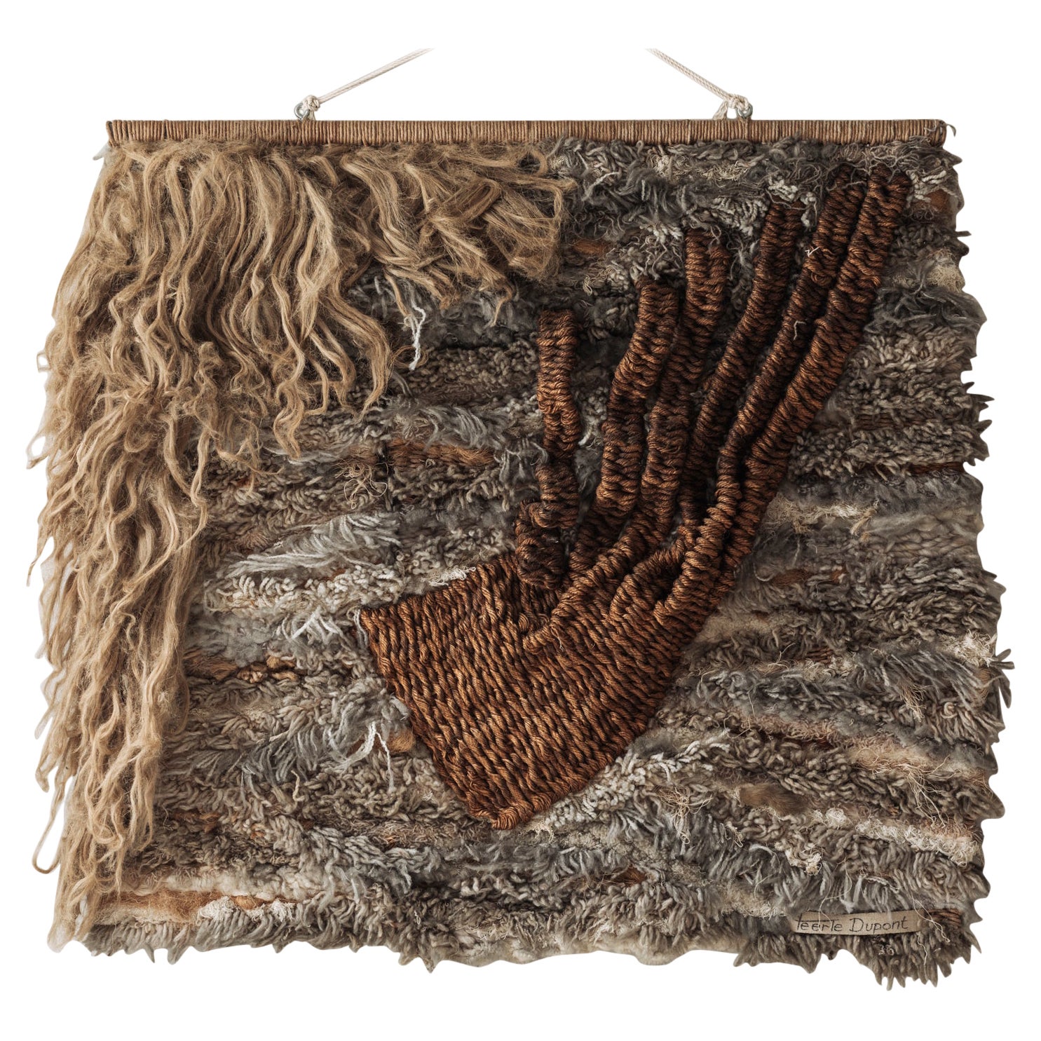 Large wall tapestry by Veerle Dupont, Belgium 1970s.