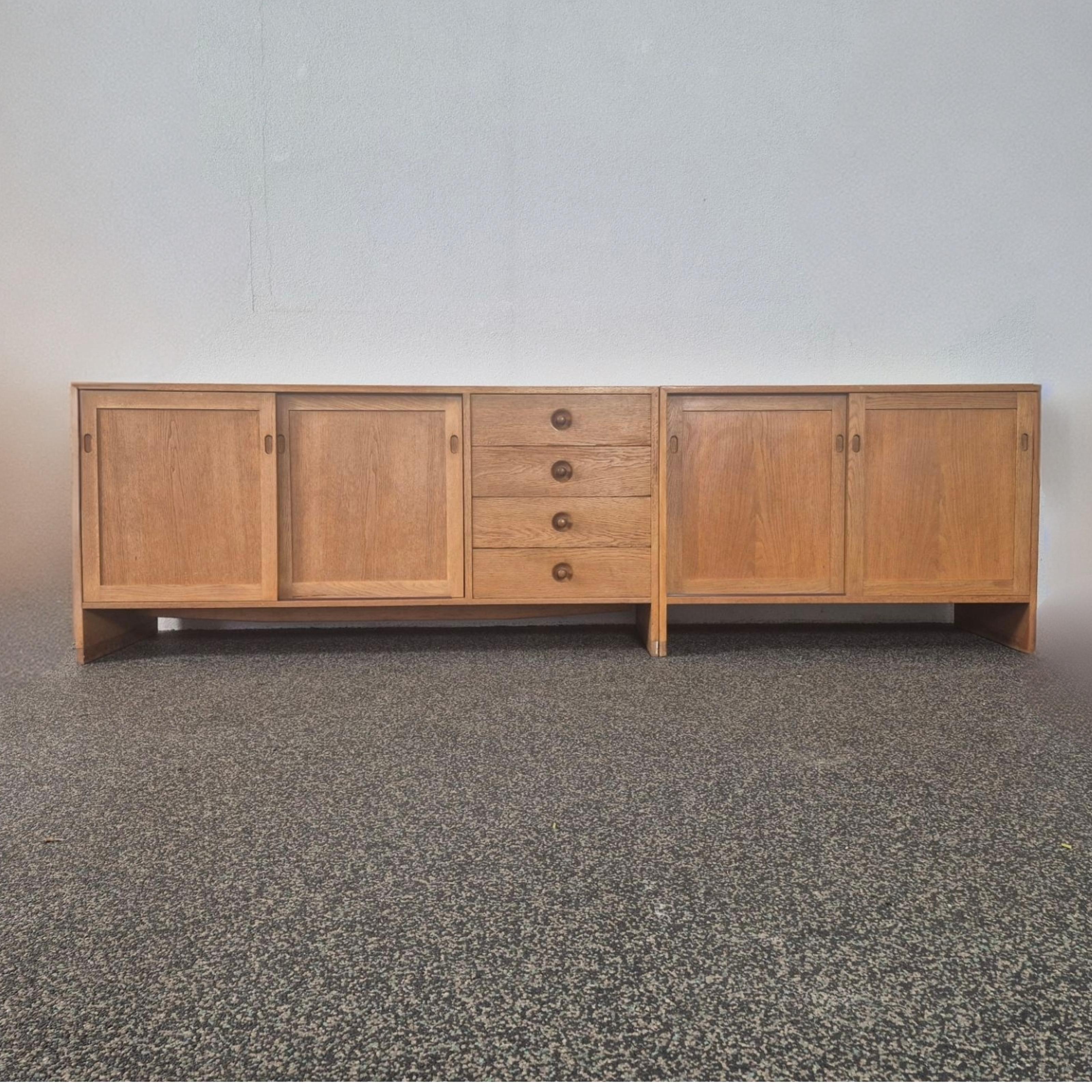 Large wall unit by Hans Wegner for Ry møbler, Denmark 1970s im Angebot 4