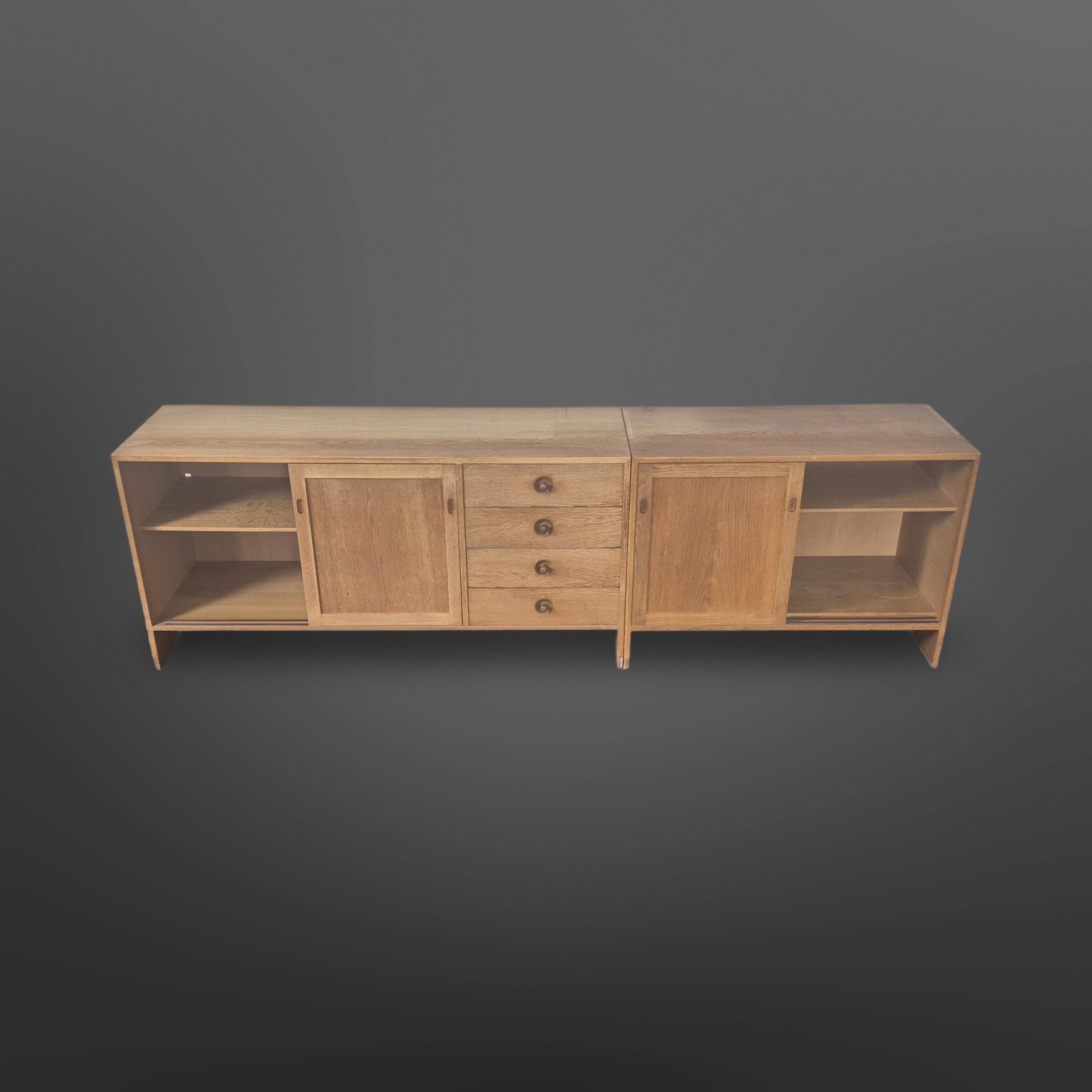 Large wall unit by Hans Wegner for Ry møbler, Denmark 1970s im Angebot 6