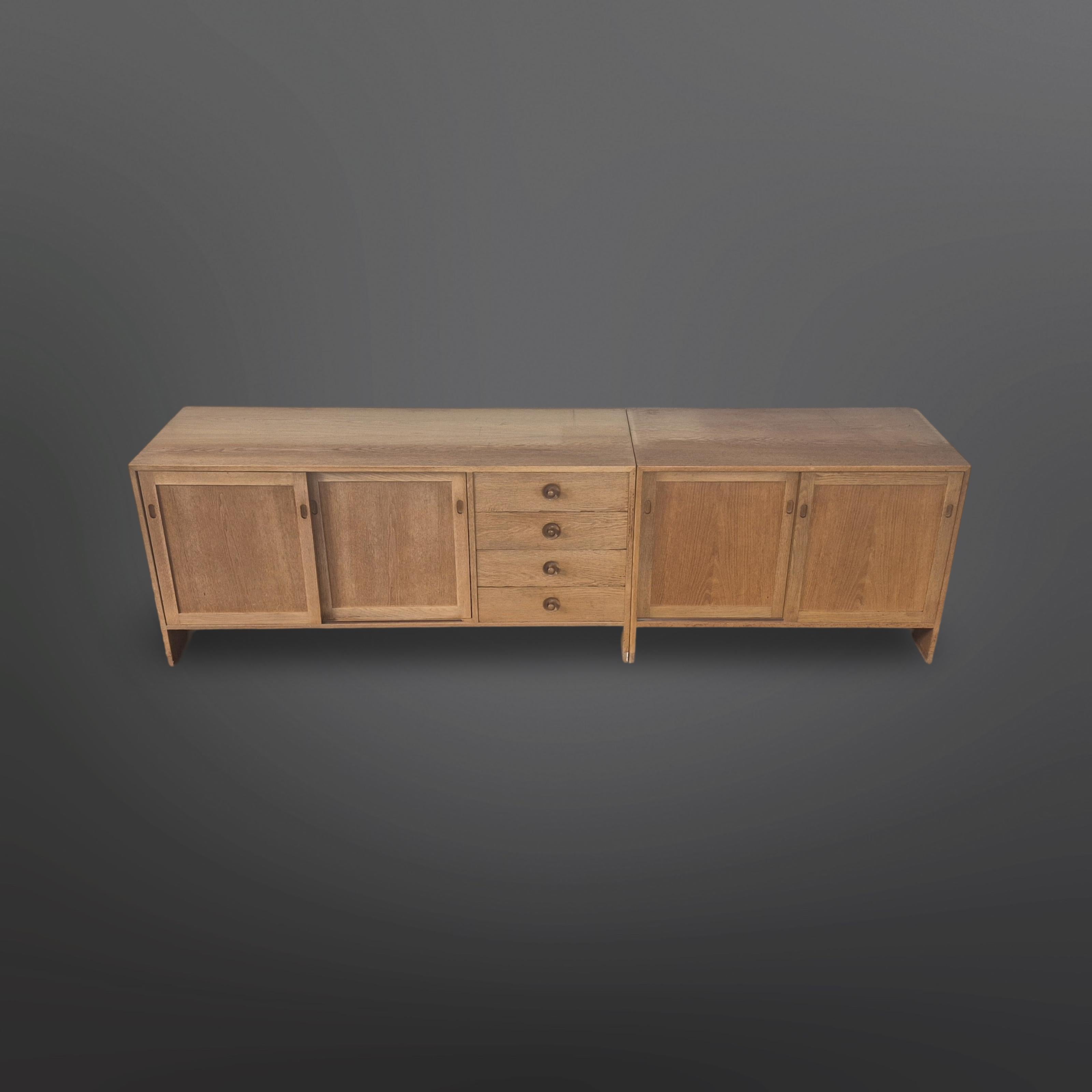 Large wall unit by Hans Wegner for Ry møbler, Denmark 1970s im Angebot 8