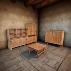 Large wall unit by Hans Wegner for Ry møbler, Denmark 1970s