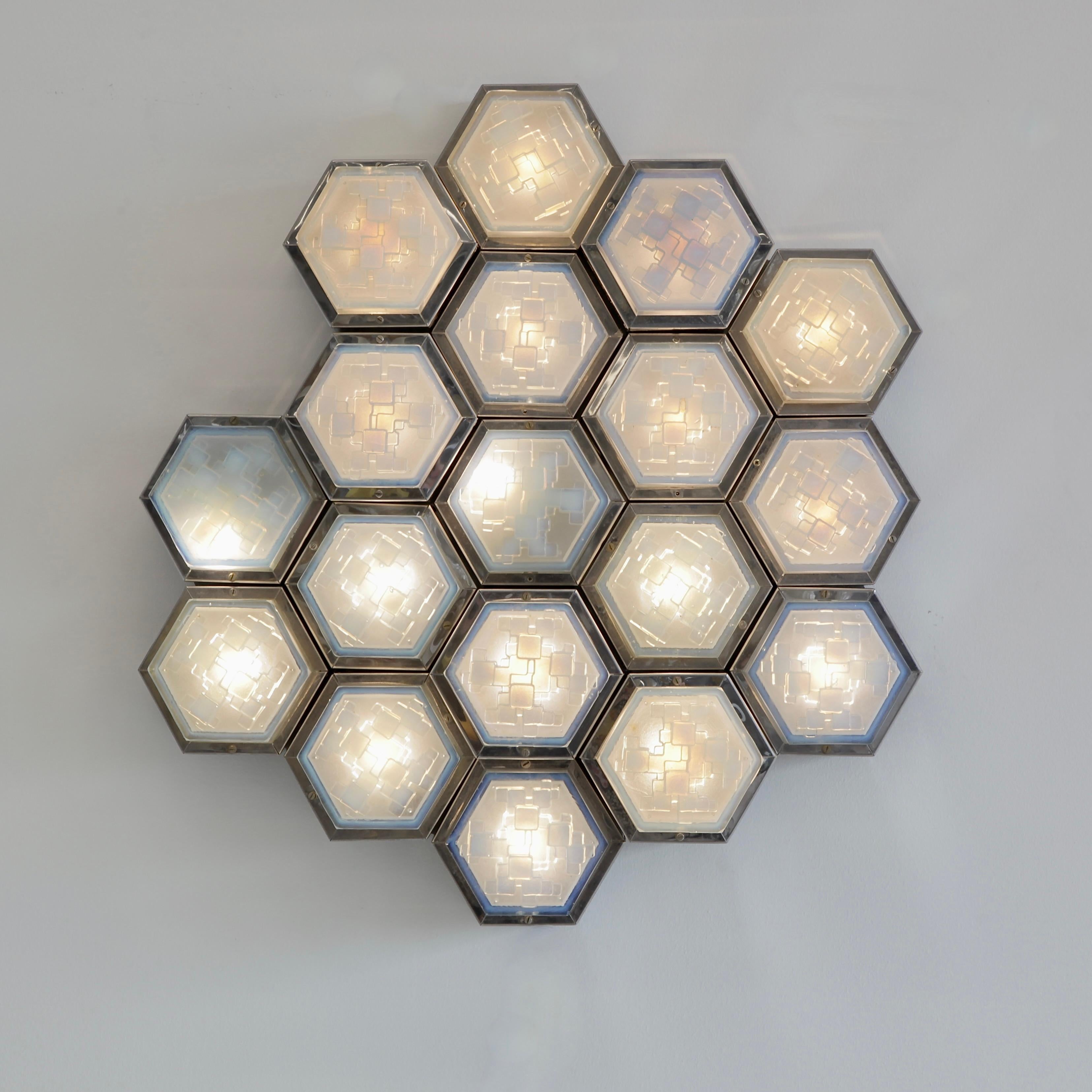 Late 20th Century Large Walll Light Designed by Albano Poli, Italy, Poliarte Verona, 1970s, Large For Sale
